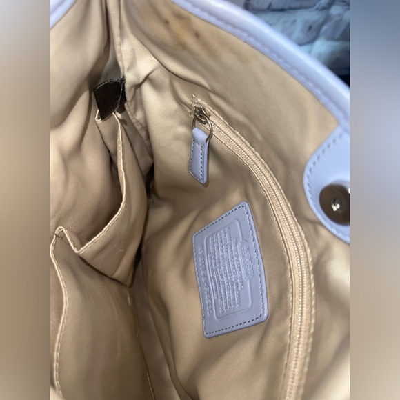 Coach Penelope Blue Leather Crossbody - Picture 8 of 9